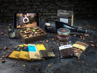 Dárkový balíček čokolád, vína, rumu a kávy + videodegustace s čokoládovovnou Janek